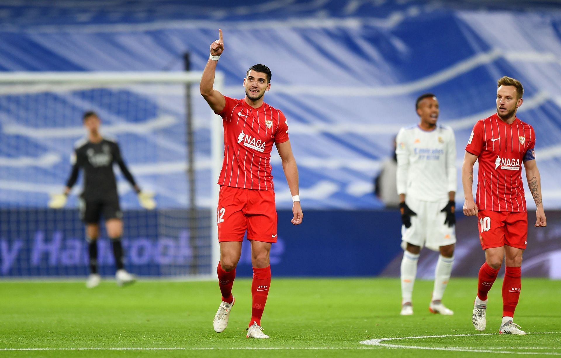 Rafa Mir rejoices after scoring the opener.
